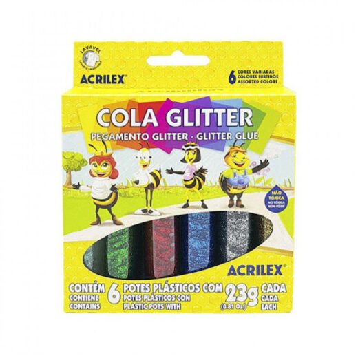 Acrilex 6 Unidade de Gliter