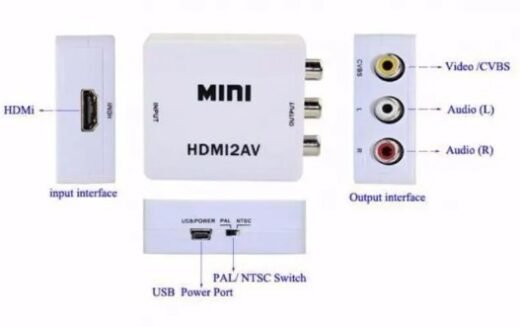 Conversor De Hdmi Para Video Composto 3 Rca Av - Yes shop - Image 3