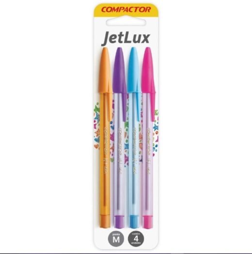 Caneta Esferografica Jet Lux 4 Cores (Lr/Rx/Az/Rs) Compactor - Image 2