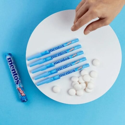 Caneta Esferográfica 07 POP MENTOS AZUL - BL/2 - AZ - Schneider - Image 3