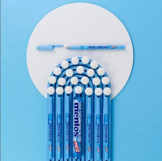 Caneta Esferográfica 07 POP MENTOS AZUL - BL/2 - AZ - Schneider - Image 4