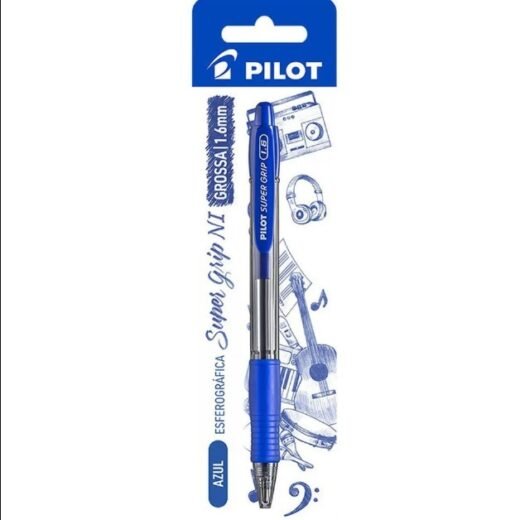 Caneta Esferografica BPGP-SUPER GRIP-10R 1.6 AZUL - Pilot