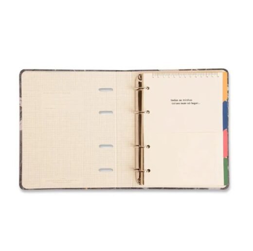 Caderno Argolado Criativo Cicero Office Duo Classic A5 Verde Oliva Com 80 Folhas - Image 3